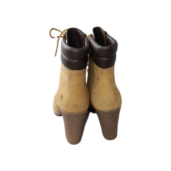 Timberland Women's Tillston 6 Inch Double Collar Boot Size 7.5 Tan - Picture 6 of 8